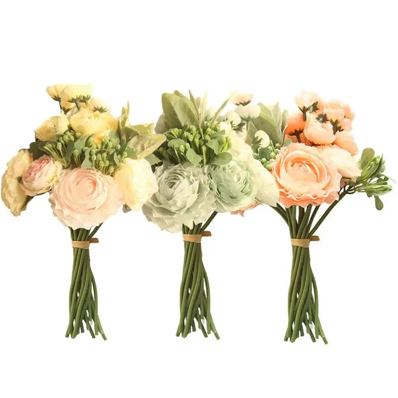 Artificial Flowers Persian Buttercup Crowfoot Ranunculus Wedding Bride Hand Tied Bouquet Home Decoration
Artificial Flowers Persian Buttercup Crowfoot Ranunculus Wedding Bride Hand Tied Bouquet Home Decoration