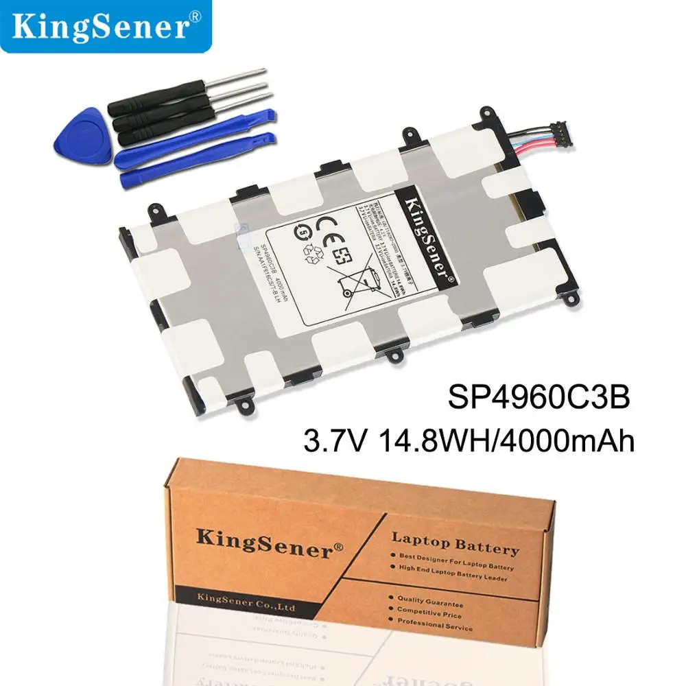 Сменный аккумулятор KingSener 4000 мАч SP4960C3B для Samsung Galaxy Tab 2 10. 1 P3100 P3110 P6200 GP-P3133 P3108 P6120 Tab battey
Сменный аккумулятор KingSener 4000 мАч SP4960C3B для Samsung Galaxy Tab 2 10. 1 P3100 P3110 P6200 GP-P3133 P3108 P6120 Tab battey