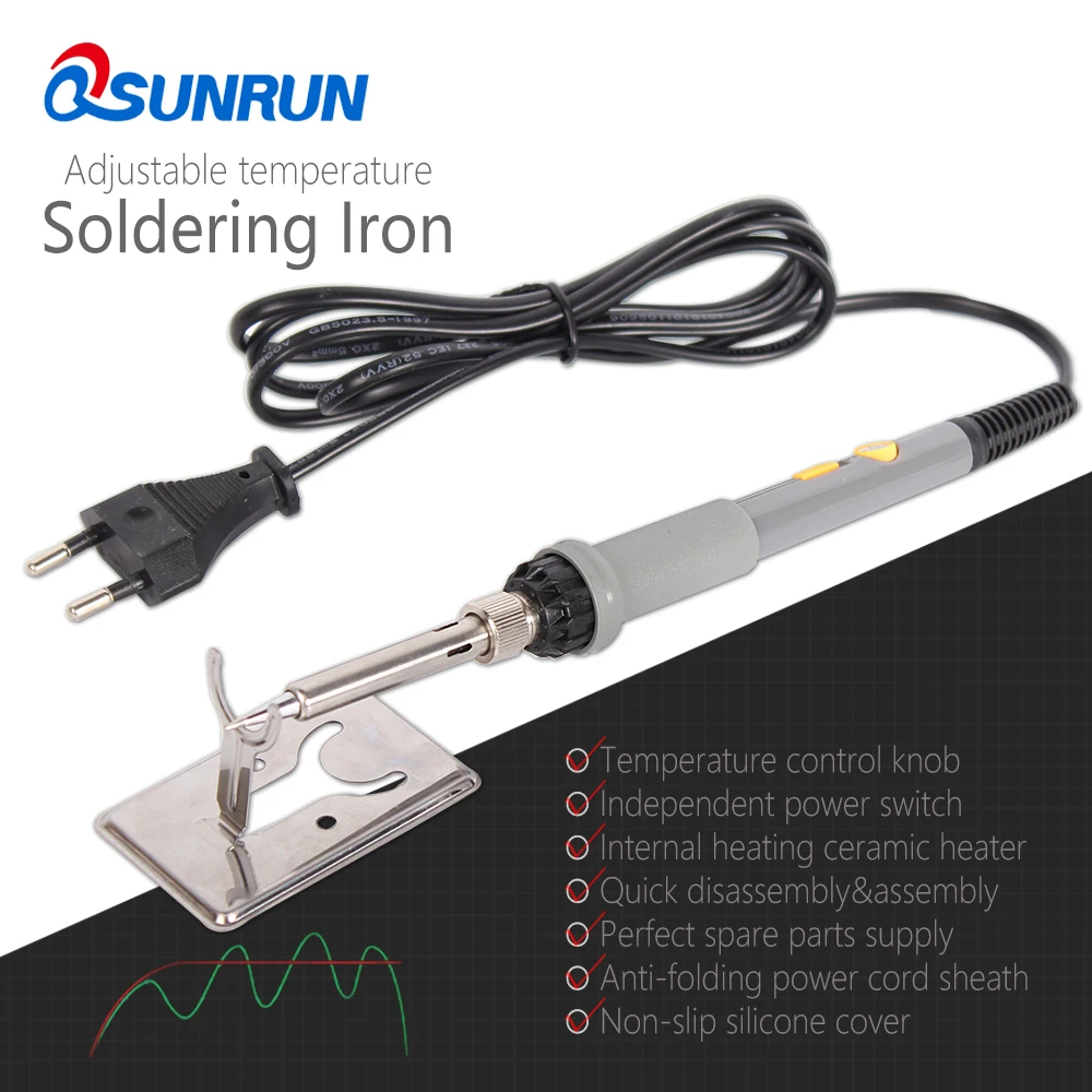 110V/220V 60W Ceramic Heater,Internal Heating Adjustable Temperaturen Electric Soldering Iron Use 900M series soldering iron tip
110V/220V 60W Ceramic Heater,Internal Heating Adjustable Temperaturen Electric Soldering Iron Use 900M series soldering iron tip