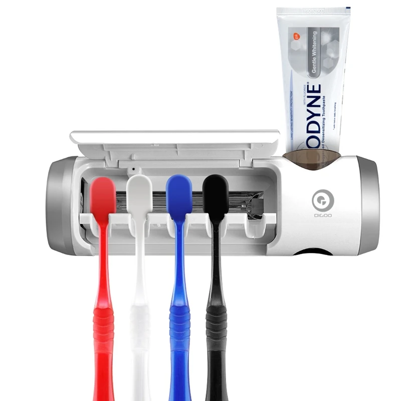 1 Set Bathroom UV Light Toothbrush Sterilizer Storage Box Cleaner Ultraviolet Disinfection USB Toothpaste & Toothbrush Holder
1 Set Bathroom UV Light Toothbrush Sterilizer Storage Box Cleaner Ultraviolet Disinfection USB Toothpaste & Toothbrush Holder