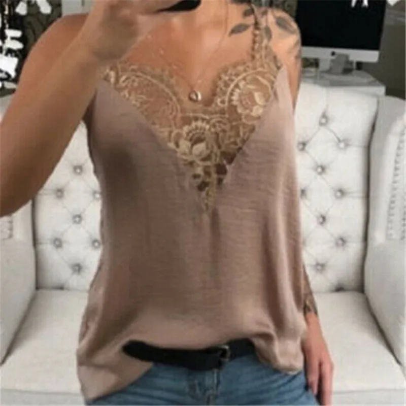 Trendy Women clothes strap pullover Lace Vest Sleeveless Loose Casual V-Neck Polyester Tank Tops one pieces
Trendy Women clothes strap pullover Lace Vest Sleeveless Loose Casual V-Neck Polyester Tank Tops one pieces