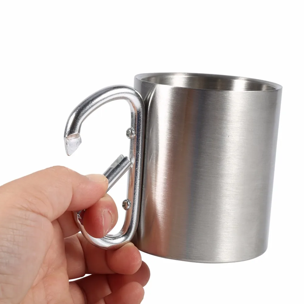 Portable 220ML Stainless Steel Coffee Mug Travel Camping Hiking Outdoor Sports Water Bottle Cups And Mugs With Handle
Portable 220ML Stainless Steel Coffee Mug Travel Camping Hiking Outdoor Sports Water Bottle Cups And Mugs With Handle