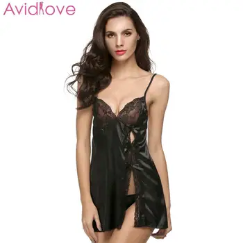 Avidlove Lace Women Sexy Erotic Lingerie Satin Plus Size Stain Sexy Underwear Babydoll V-Neck Mini Nightdress Sleepwear
Avidlove Lace Women Sexy Erotic Lingerie Satin Plus Size Stain Sexy Underwear Babydoll V-Neck Mini Nightdress Sleepwear