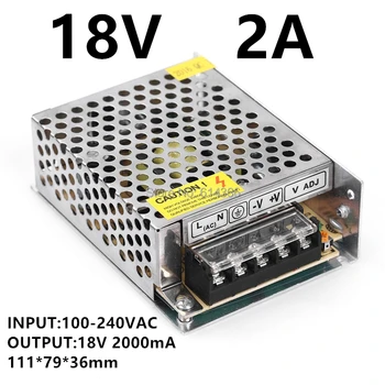 1PCS 50W 18V 2A power supply AC to DC power suply 18V 50w power supply 100-240VAC 111*79*36mm
1PCS 50W 18V 2A power supply AC to DC power suply 18V 50w power supply 100-240VAC 111*79*36mm