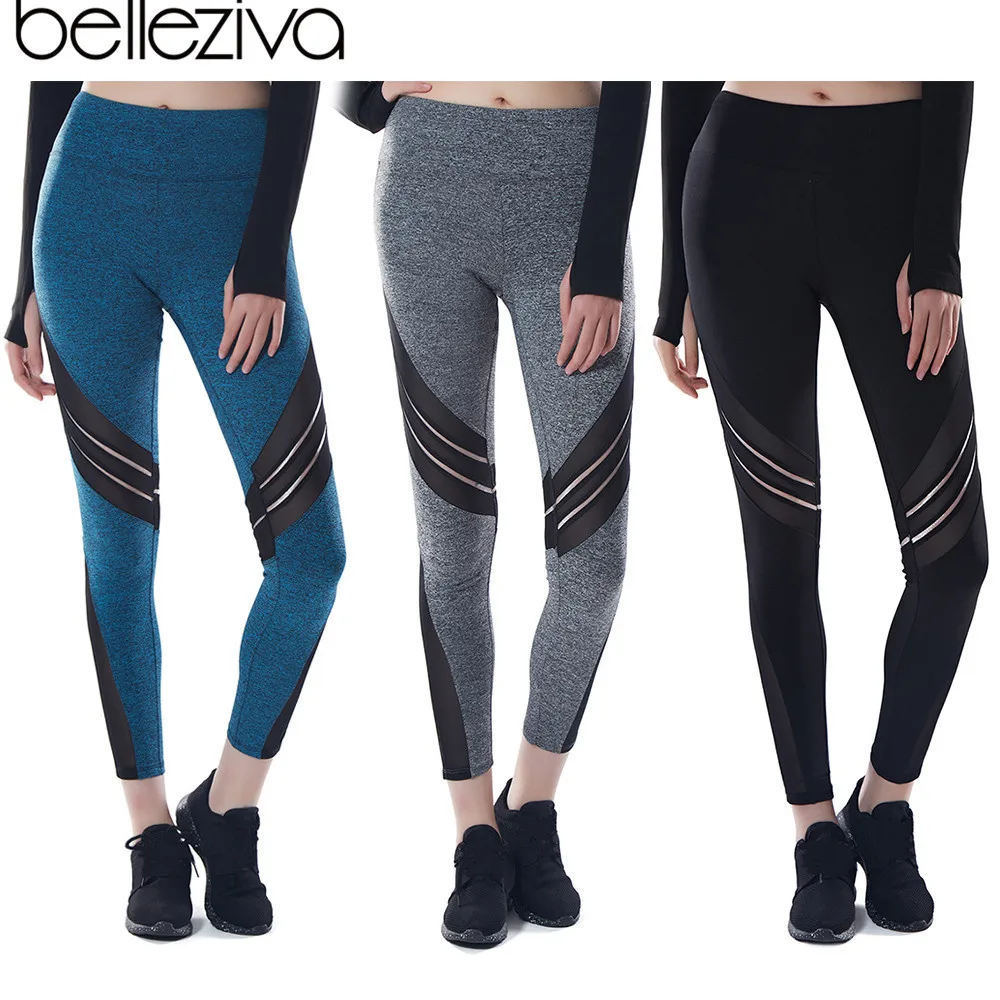 Belleziva Women Contrast Color Yoga Pants Mesh High Waist Gym Fitness Running Leggings Sportswear Female Training Trousers Tight
Belleziva Women Contrast Color Yoga Pants Mesh High Waist Gym Fitness Running Leggings Sportswear Female Training Trousers Tight