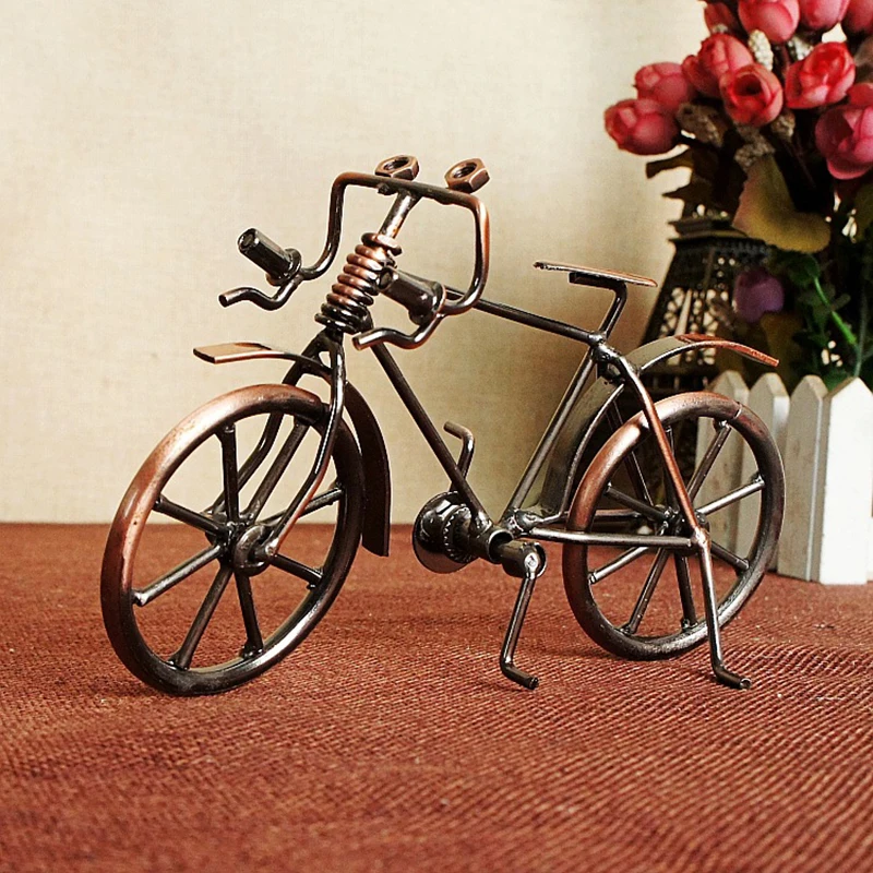 Metal Bicycle Model Mini Iron Bike Simulation Present Toy Iron Craft Gift Desktop Home Decor Miniature Figurines
Metal Bicycle Model Mini Iron Bike Simulation Present Toy Iron Craft Gift Desktop Home Decor Miniature Figurines