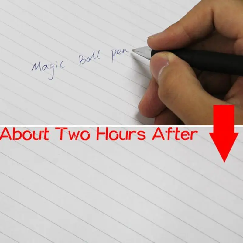 0.5mm Fade Pen Magic Ball Invisible In Hours Disappear Slowly Pen Practice Caligraphy School Student Office Stationery ~3
0.5mm Fade Pen Magic Ball Invisible In Hours Disappear Slowly Pen Practice Caligraphy School Student Office Stationery ~3