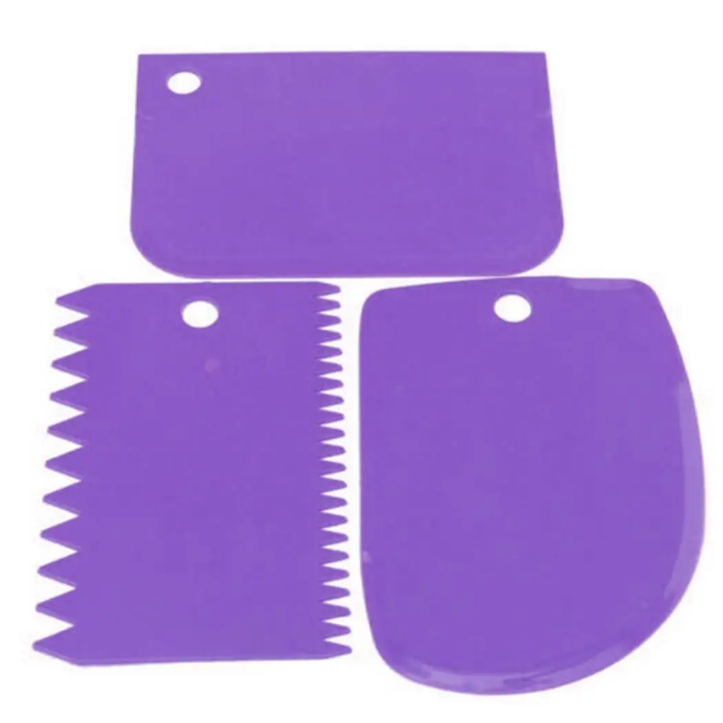 Scraper Dough Solid Bakeware 3pcs Decoration Cream Cake Spatula Fondant Smoother Tool Cutter Pastry Set
Scraper Dough Solid Bakeware 3pcs Decoration Cream Cake Spatula Fondant Smoother Tool Cutter Pastry Set