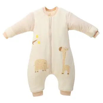 

Baby Winter Warm Sleep Onesies Climbing Suit With Feet Wearable Blanket With Legs Detachable Sleeve Wearable Blanket Baby Romper