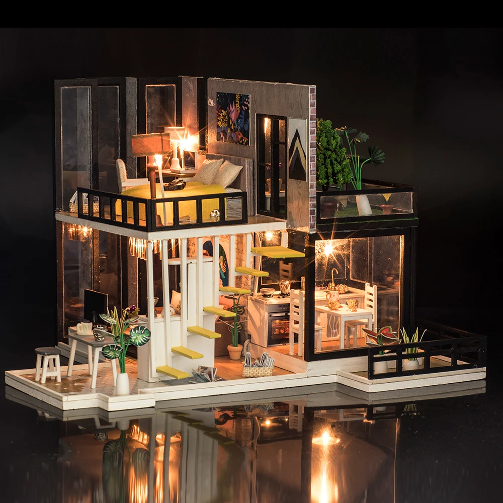Miniature Super Mini Size Doll House Model Building Kits Wooden Furniture Toys DIY Dollhouse Girl Bedroom September Forest
Miniature Super Mini Size Doll House Model Building Kits Wooden Furniture Toys DIY Dollhouse Girl Bedroom September Forest