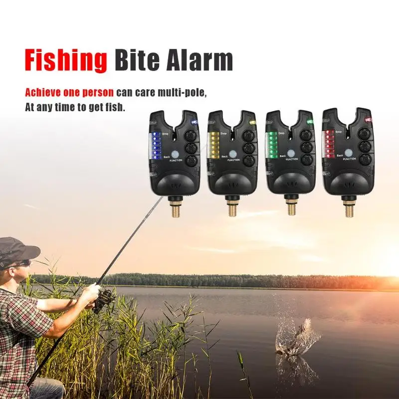 6 LED Indicator Fishing Bite Alarm Waterproof Adjustable Volume Sensitivity Sound Fish Bite Alarm for Carp Fishing Tackle Pesca
6 LED Indicator Fishing Bite Alarm Waterproof Adjustable Volume Sensitivity Sound Fish Bite Alarm for Carp Fishing Tackle Pesca