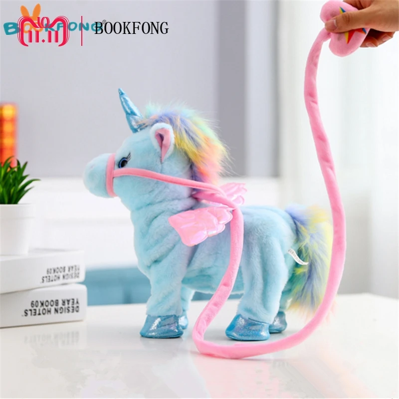 35cm Lovely Electric Walking Unicorn Plush Toy Soft Stuffed Animal Electronic Unicorn Doll Sing the Song for Baby Birthday Gifts
35cm Lovely Electric Walking Unicorn Plush Toy Soft Stuffed Animal Electronic Unicorn Doll Sing the Song for Baby Birthday Gifts