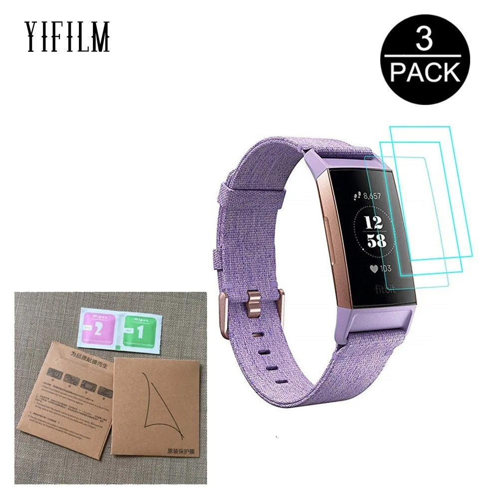 3Pack Silicone Tpu Clear Protective Film For Fitbit Charge 3 Charge3 Smart Wristband Anti-scratch Full Screen Protector Cover
3Pack Silicone Tpu Clear Protective Film For Fitbit Charge 3 Charge3 Smart Wristband Anti-scratch Full Screen Protector Cover