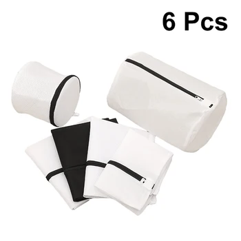 6PC Mesh Laundry Bags Set Laundry Net for Washing Machine Laundry Bag Shape Memory with Zippers
6PC Mesh Laundry Bags Set Laundry Net for Washing Machine Laundry Bag Shape Memory with Zippers