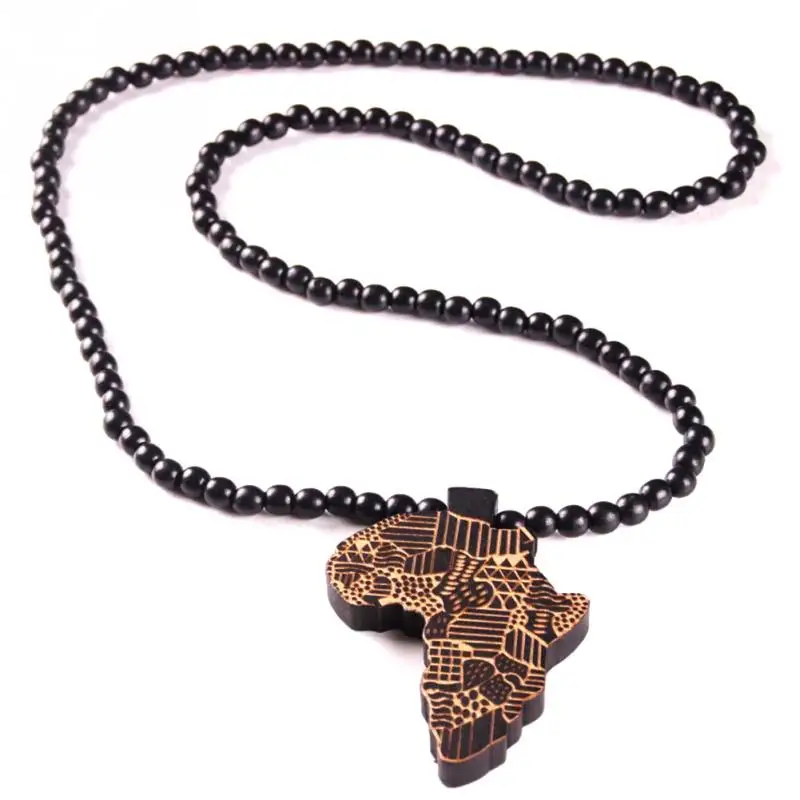 Africa Map Pendant Necklace for Women Men Jewelry Wooden African Maps Hiphop Beaded Necklace
Africa Map Pendant Necklace for Women Men Jewelry Wooden African Maps Hiphop Beaded Necklace