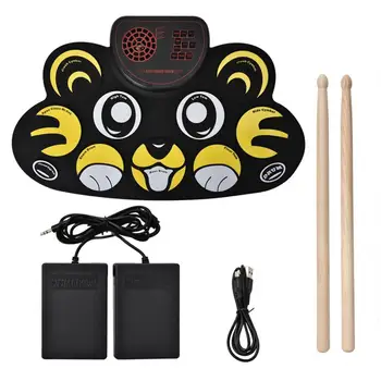 Educational USB Charging Cartoon Portable Rolling Up Silicone Electronic Drum Pad with Pedals Practice Kit kids toys
Educational USB Charging Cartoon Portable Rolling Up Silicone Electronic Drum Pad with Pedals Practice Kit kids toys