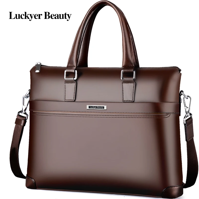 LUCKYER BEAUTY men bag briefcase leather computer bag messenger handbag purses jobs genuine leather
LUCKYER BEAUTY men bag briefcase leather computer bag messenger handbag purses jobs genuine leather