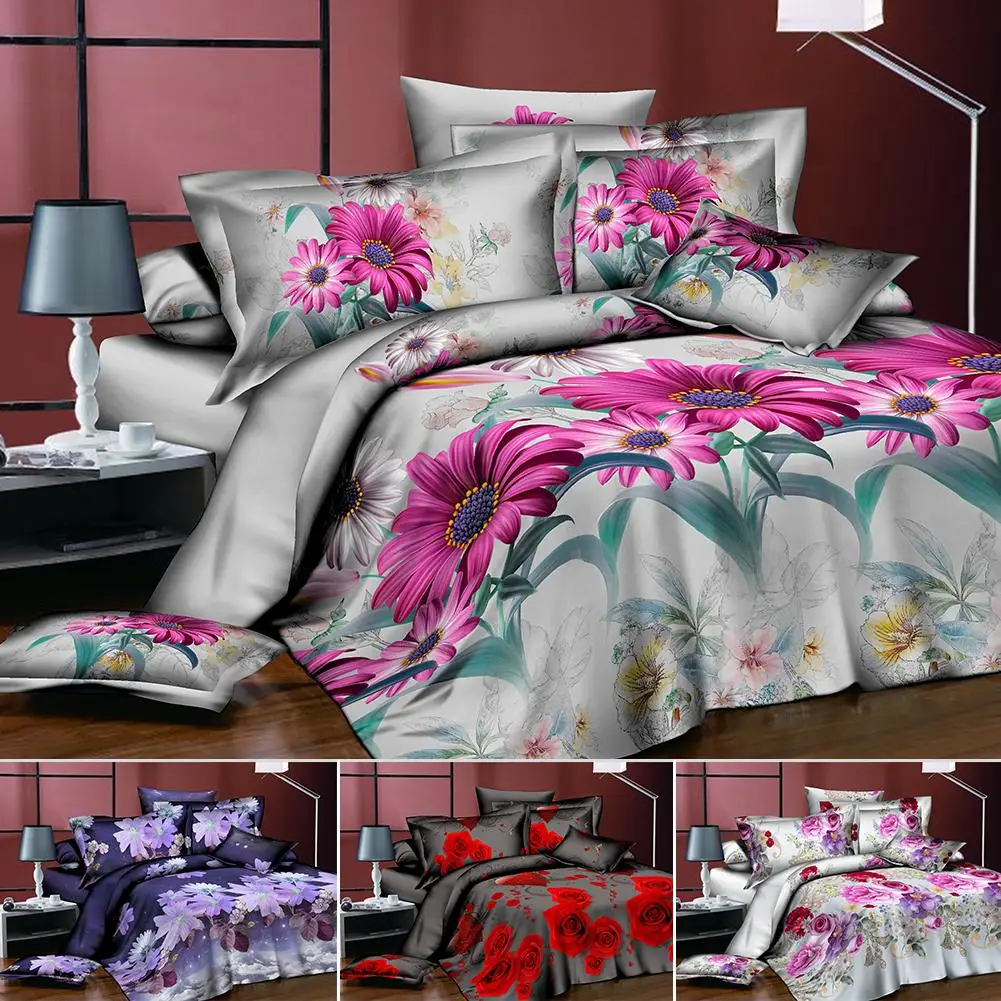 AsyPets 4Pcs/Set 3D Flower Series Printing Bed Sheet Pillow Cover Quilt Cover for Home Decor
AsyPets 4Pcs/Set 3D Flower Series Printing Bed Sheet Pillow Cover Quilt Cover for Home Decor