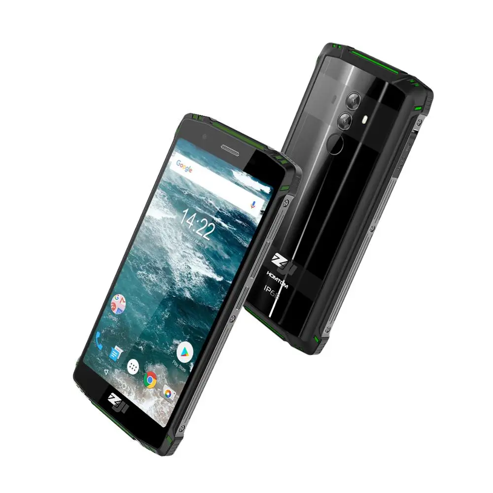 HOMTOM зоджи Z9 6 ГБ 64 Гб IP68 5500 мА/ч Водонепроницаемый мобильного телефона сердечного