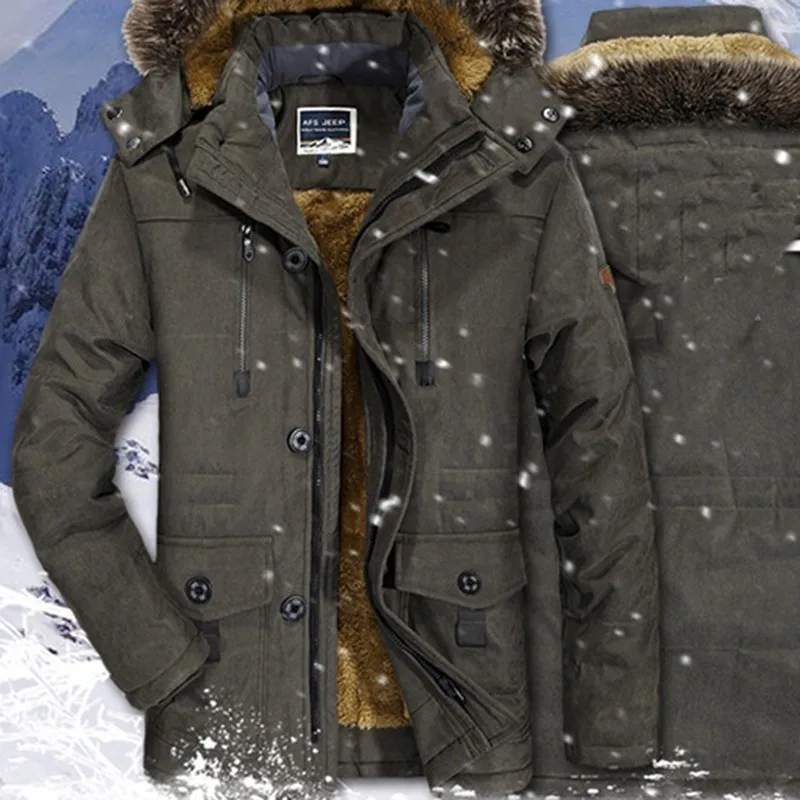 Zollrfea Men Winter Jacket 6XL 7XL 8XL Thick Warm Parka Fleece Fur Hooded Military Jacket Coat Pockets Windbreaker Jacket CA0356
Zollrfea Men Winter Jacket 6XL 7XL 8XL Thick Warm Parka Fleece Fur Hooded Military Jacket Coat Pockets Windbreaker Jacket CA0356