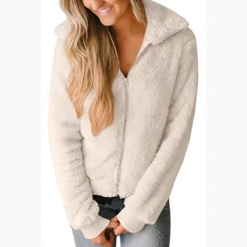2018 Autumn Winter Women Faux Fur Coat Outerwear Warm Zipper Fake Fur Jacket Casual Female Teddy Coat
2018 Autumn Winter Women Faux Fur Coat Outerwear Warm Zipper Fake Fur Jacket Casual Female Teddy Coat