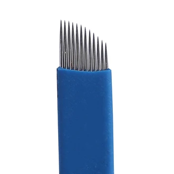 100Pcs Eyebrow Tattoo Manual Blade Microblading Permanent Body Art Makeup Sterile Fog Brow Needles 12 Pin Blade Tattoo Supplies
100Pcs Eyebrow Tattoo Manual Blade Microblading Permanent Body Art Makeup Sterile Fog Brow Needles 12 Pin Blade Tattoo Supplies