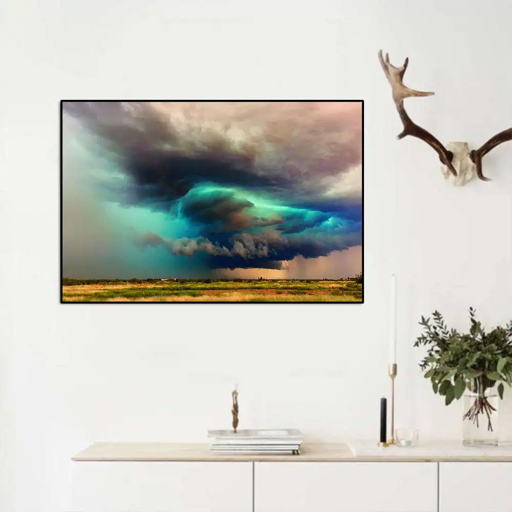 60*40cm Wall Art Picture Canvas Oil Painting Prairie in Thunderstorm Print For Living Room Home Decor No Frame
60*40cm Wall Art Picture Canvas Oil Painting Prairie in Thunderstorm Print For Living Room Home Decor No Frame