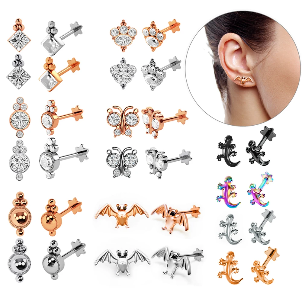 1pc Tragus Ear Cartilage Ring Helix Jewelry Labret Piercings 1.2*8*4mm Lip Studs Rook Lobe Piercing Body Jewelry Steel Earrings
1pc Tragus Ear Cartilage Ring Helix Jewelry Labret Piercings 1.2*8*4mm Lip Studs Rook Lobe Piercing Body Jewelry Steel Earrings