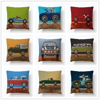 Cartoon Dog Pattern Pillowcase Cotton Linen Living Room Seat Home Decorative Accessories 45x45cm
Cartoon Dog Pattern Pillowcase Cotton Linen Living Room Seat Home Decorative Accessories 45x45cm