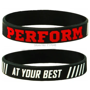 100pcs Inspirational Quote PERFORM at your best wristband silicone bracelets free shipping by ePacket A
100pcs Inspirational Quote PERFORM at your best wristband silicone bracelets free shipping by ePacket A