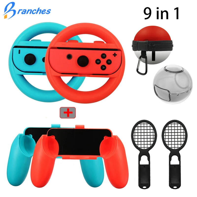 9 в 1 Джойстики для джойстика Joy Con чехол переключателя shand ручка NS N Switch набор