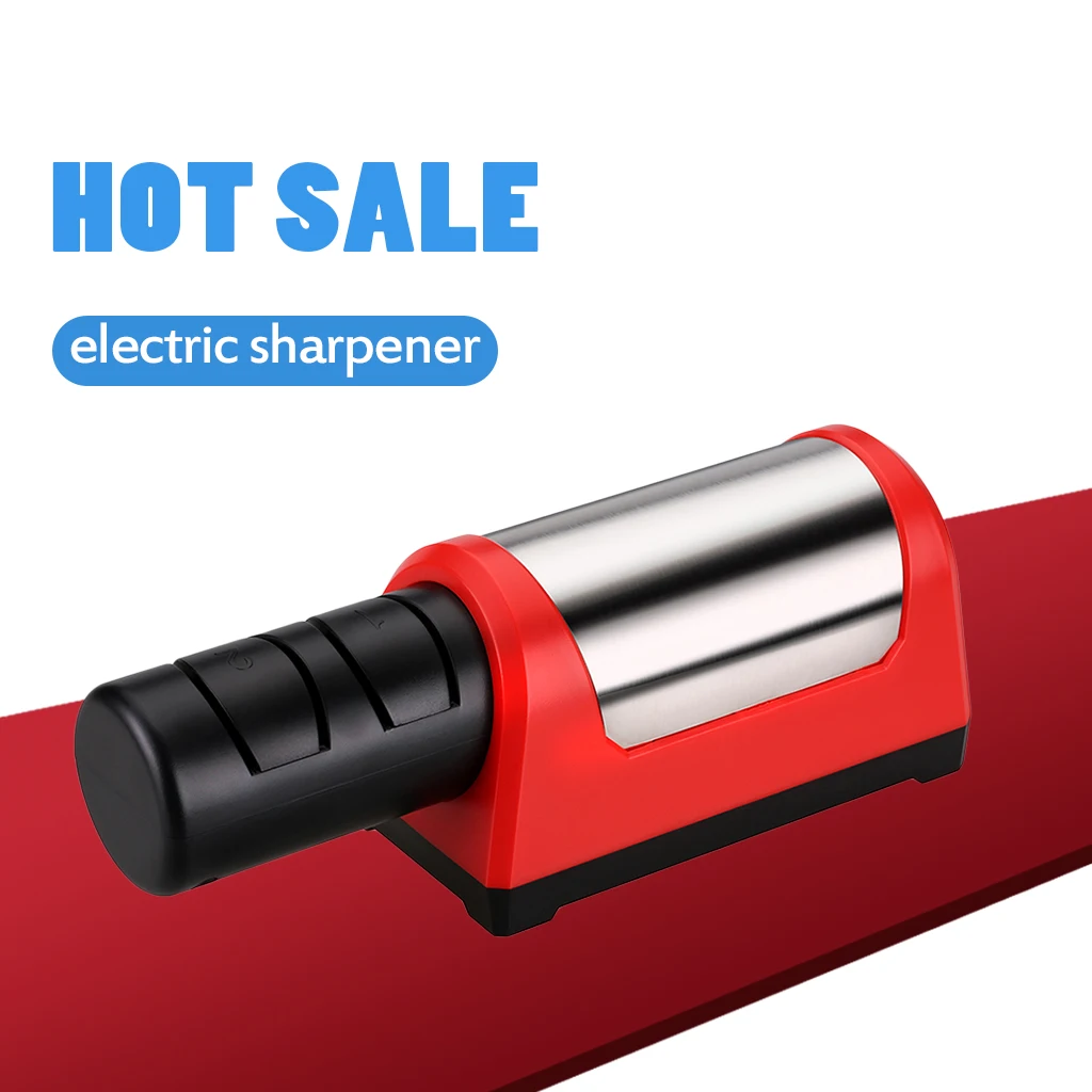 Auto Knife Grinder Electric Knife Sharpener Diamond Steel Ceramic Sharpening Stone Two Stages Diamond Kitchen Knife EU Plug
Auto Knife Grinder Electric Knife Sharpener Diamond Steel Ceramic Sharpening Stone Two Stages Diamond Kitchen Knife EU Plug
