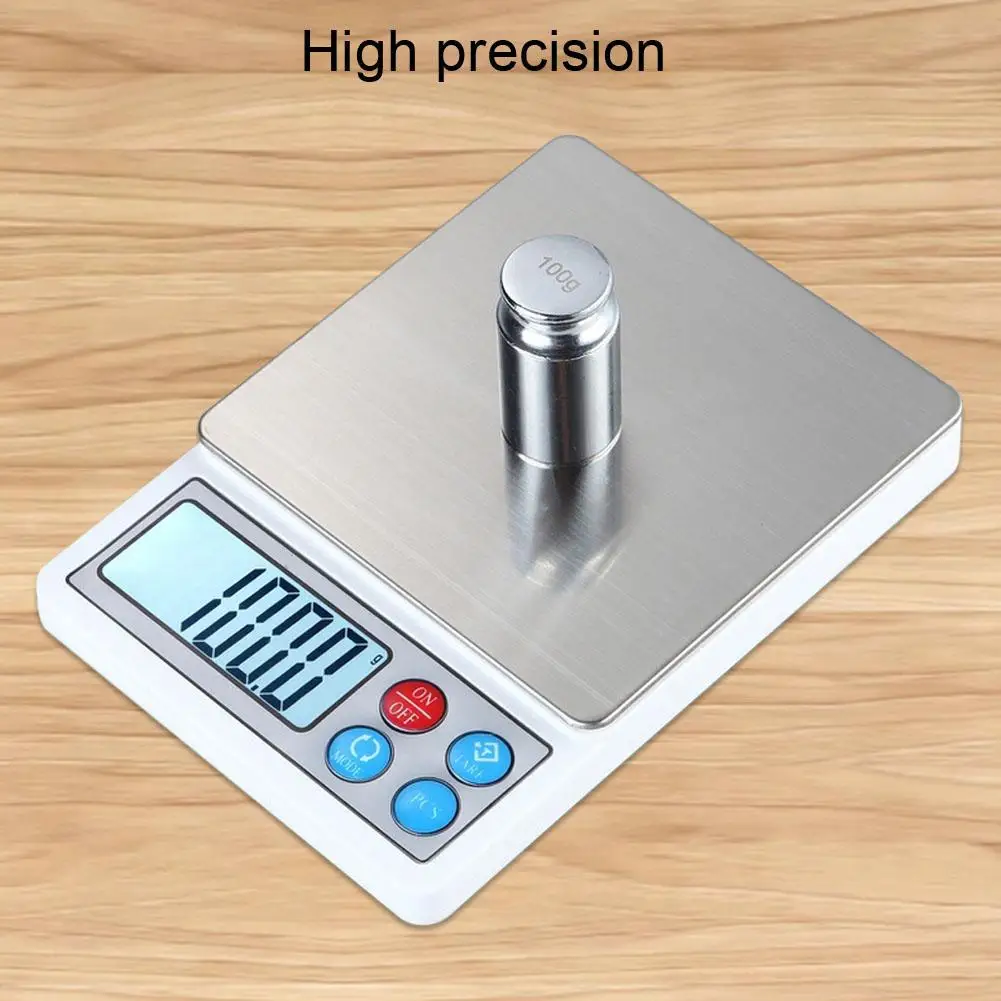 Portable Mini Digital Scales Electronic Balance High Accuracy Scales for Measuring jewelries 2KG/0.1g
Portable Mini Digital Scales Electronic Balance High Accuracy Scales for Measuring jewelries 2KG/0.1g
