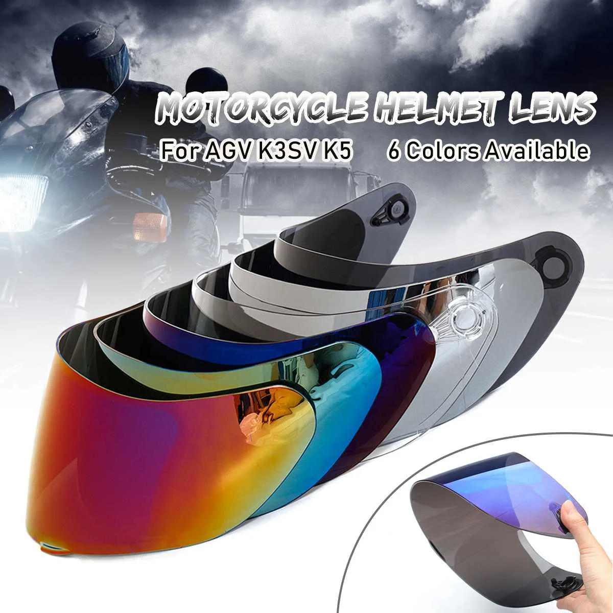 Helmet visor for AGV K5 K3 SV Motorcycle Helmet Shield Parts original glasses for agv k3 sv k5 motorbike helmet Lens Full face
Helmet visor for AGV K5 K3 SV Motorcycle Helmet Shield Parts original glasses for agv k3 sv k5 motorbike helmet Lens Full face