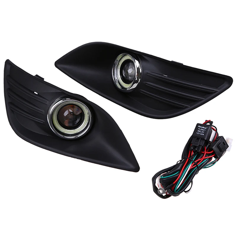 Front Bumper Fog Driving Light Cover Grille Angle Eyes For Ford Focus 2009-2014 White Auto Halo Rings Lights Car Accessories
Front Bumper Fog Driving Light Cover Grille Angle Eyes For Ford Focus 2009-2014 White Auto Halo Rings Lights Car Accessories