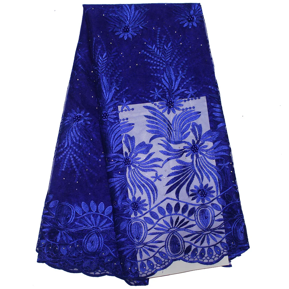 Blue African tulle lace fabric high quality lace nigerian lace fabric with beads embroidered mesh fabric for wedding decoration
Blue African tulle lace fabric high quality lace nigerian lace fabric with beads embroidered mesh fabric for wedding decoration