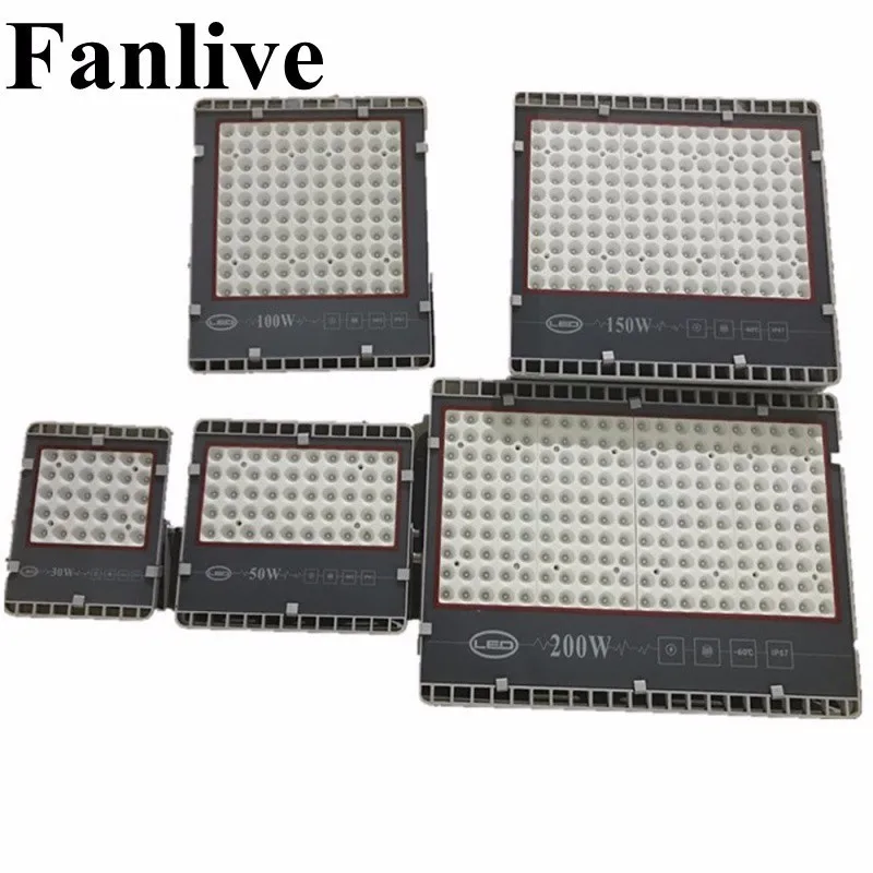 

6PCS New Led Floodlight 30W 50W 100W 150W 200W Outdoor Spotlight Flood Light AC220V 110V Waterproof IP65 Professional Lighting