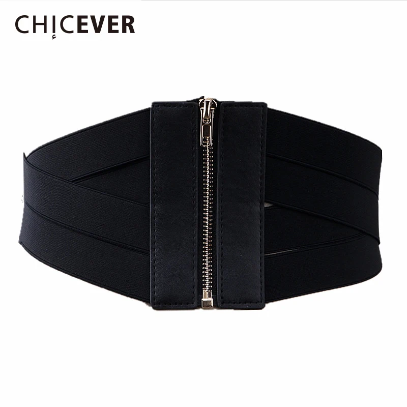 CHICEVER Black Belt For Women 2018 Summer PU Leather Cummerbunds Cross Zipper Wide Female Belts Casual Accessories Fashion Tide
CHICEVER Black Belt For Women 2018 Summer PU Leather Cummerbunds Cross Zipper Wide Female Belts Casual Accessories Fashion Tide
