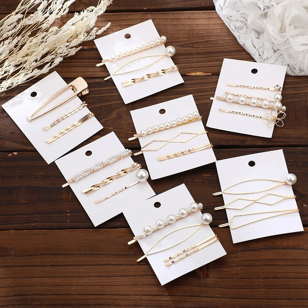 2019 Korean Fashion Hair Accessories Simulated Pearl Barrettes Set for Women Gold Hair Clip Hairgrips Girls Jewelry Hair Pins
2019 Korean Fashion Hair Accessories Simulated Pearl Barrettes Set for Women Gold Hair Clip Hairgrips Girls Jewelry Hair Pins