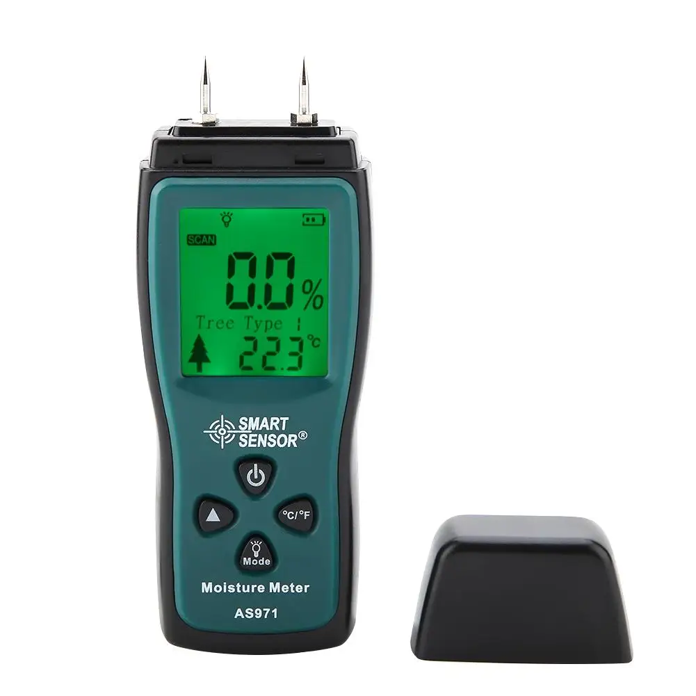 SMART SENSOR Wood Humidity Tester AS971 LCD Display Digital Wood Moisture Humidity Tester 0~40 Celsius
SMART SENSOR Wood Humidity Tester AS971 LCD Display Digital Wood Moisture Humidity Tester 0~40 Celsius