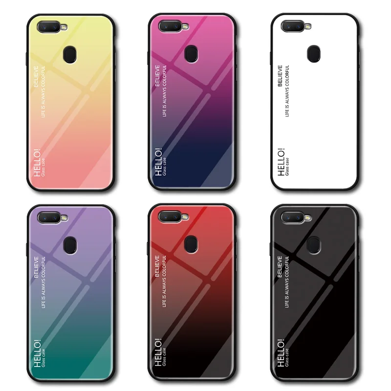 For OPPO AX7 Case A7 Case Cover Luxury Gradient Tempered Glass Back Cover Soft Frame Phone Cases For OPPO AX 7 6.2'' Funda Coque
For OPPO AX7 Case A7 Case Cover Luxury Gradient Tempered Glass Back Cover Soft Frame Phone Cases For OPPO AX 7 6.2'' Funda Coque