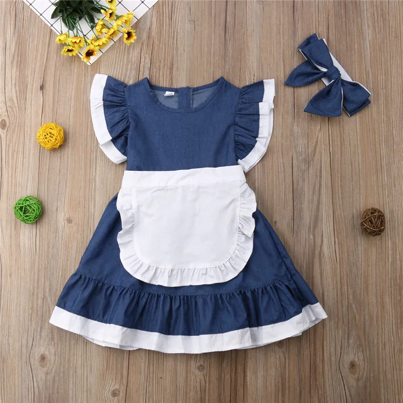 Summer Casual Kids Baby Girls Outfits Clothes Crop T-shirt Denim White Tops Cotton Dress Cute Set Princess School Style Clothing
Summer Casual Kids Baby Girls Outfits Clothes Crop T-shirt Denim White Tops Cotton Dress Cute Set Princess School Style Clothing