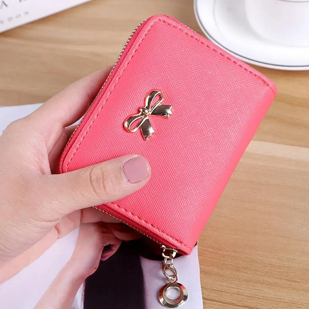 Fashion Women Purse zip bow knot card holder Purse Casual Street Outdoor Solid purse wallet card holder gift wallet women
Fashion Women Purse zip bow knot card holder Purse Casual Street Outdoor Solid purse wallet card holder gift wallet women