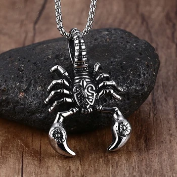 Impressive Mens Tribal Scorpion King Rock Punk Pendant Necklace Stainless Steel Cool Boy's Male Jewelry Free Box Chain 24"
Impressive Mens Tribal Scorpion King Rock Punk Pendant Necklace Stainless Steel Cool Boy's Male Jewelry Free Box Chain 24"