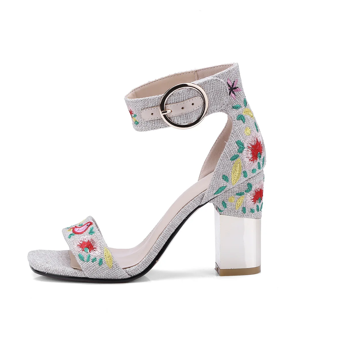 Moraima snc Summer new thick heel bag with open toe denim large size women's sandals Square Heel Sandals
Moraima snc Summer new thick heel bag with open toe denim large size women's sandals Square Heel Sandals