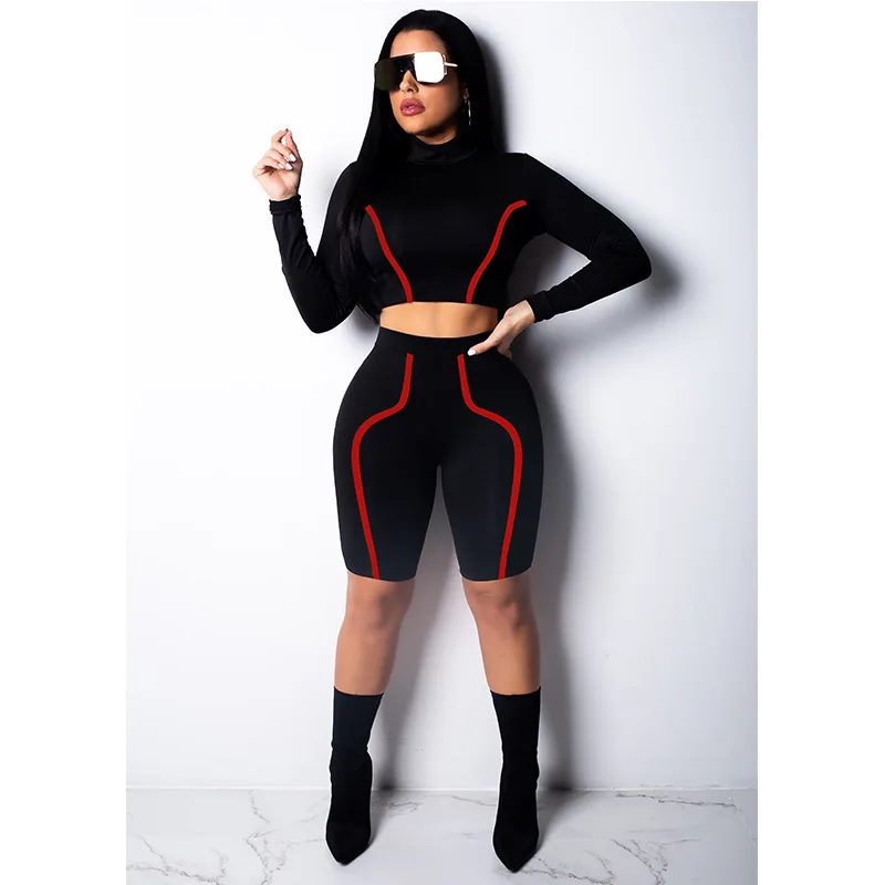 Sexy Womens Two Piece Sets 2019 Spring Outfits for Women Tracksuit Crop Top and Biker Shorts 2 Piece Clubwear
Sexy Womens Two Piece Sets 2019 Spring Outfits for Women Tracksuit Crop Top and Biker Shorts 2 Piece Clubwear