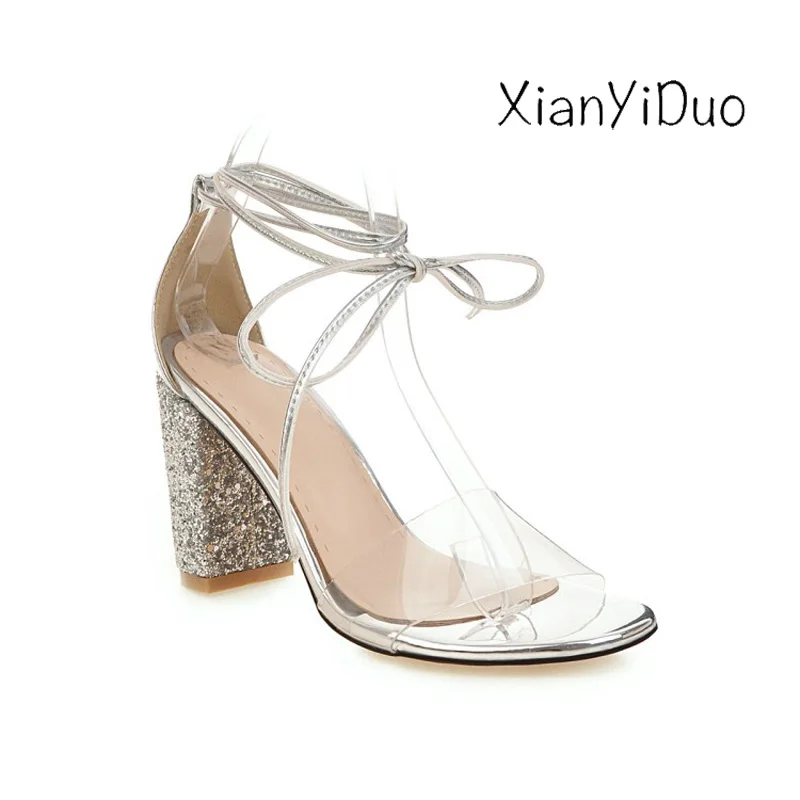 Xianyiduo 2019 Summer Women's open toe high Heels shoes sandals fashion sexy party plus Size 34-48 bling White Gold Silver /7-5
Xianyiduo 2019 Summer Women's open toe high Heels shoes sandals fashion sexy party plus Size 34-48 bling White Gold Silver /7-5