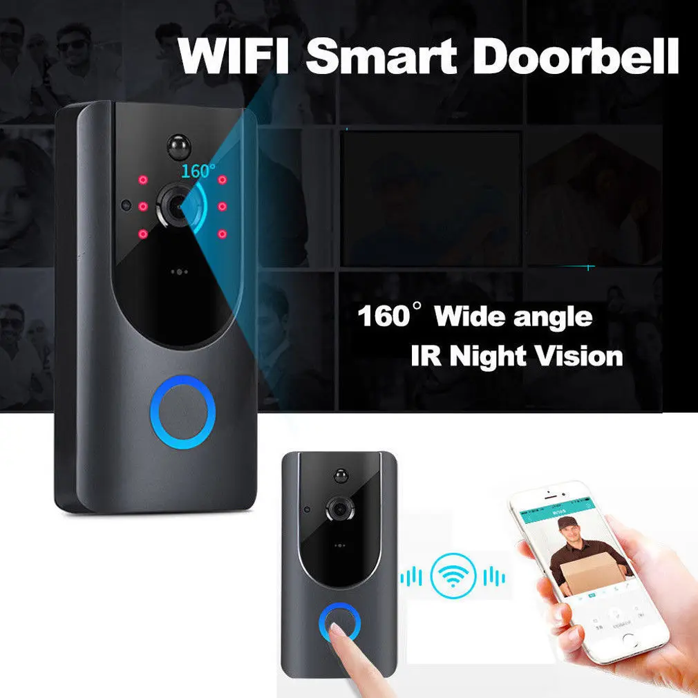 1080P Multifunctional Smart Wireless WIFI Security Doorbell Wireless Video Door Phone Camera Night Vision Doorbells
1080P Multifunctional Smart Wireless WIFI Security Doorbell Wireless Video Door Phone Camera Night Vision Doorbells