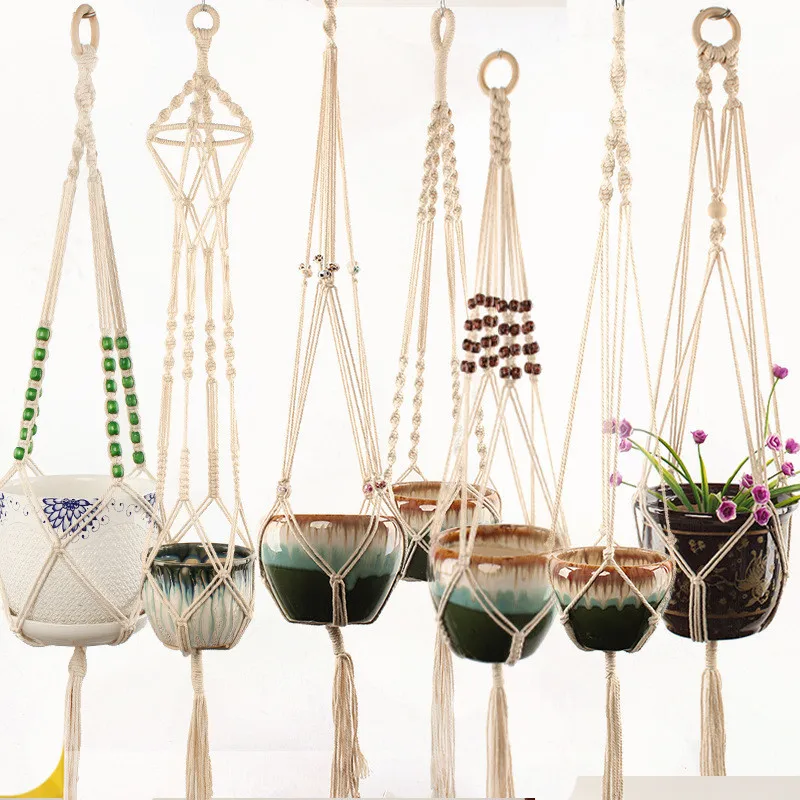 New 100% Handmade Macrame Wall Hanging Unique Home Decor Flower Pot Hanger For Wall Decoration Kids Room Indian Ornament
New 100% Handmade Macrame Wall Hanging Unique Home Decor Flower Pot Hanger For Wall Decoration Kids Room Indian Ornament
