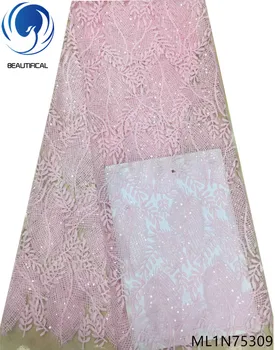 BEAUTIFICAL african sequin embroidery lace fabric for evening pink lace sequins lace dress sequin best selling ML1N753
BEAUTIFICAL african sequin embroidery lace fabric for evening pink lace sequins lace dress sequin best selling ML1N753
